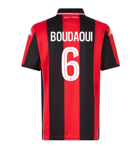 OGC Nice Hicham Boudaoui #6 Domácí Dres 2025-26 Krátký Rukáv OGC Nice Hicham Boudaoui #6 Domácí Dres 2025-26 Krátký Rukáv